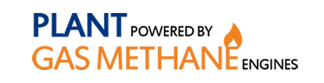 Plant powered by gas methane engines
